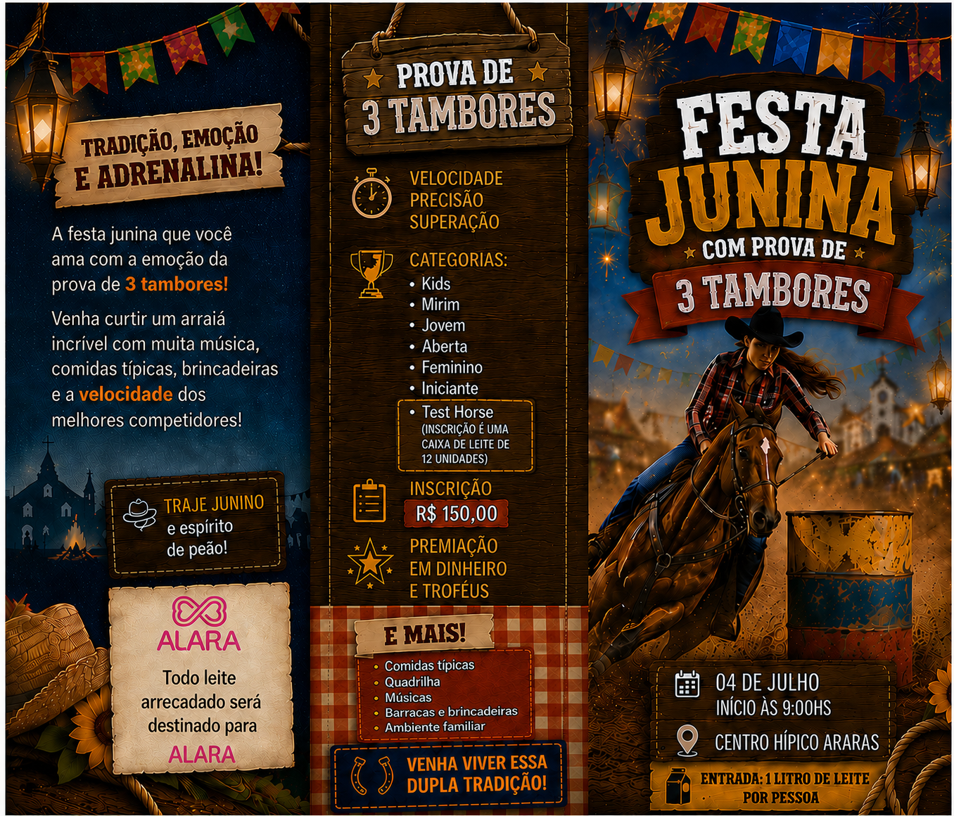 Festa Junina  3 Tambores